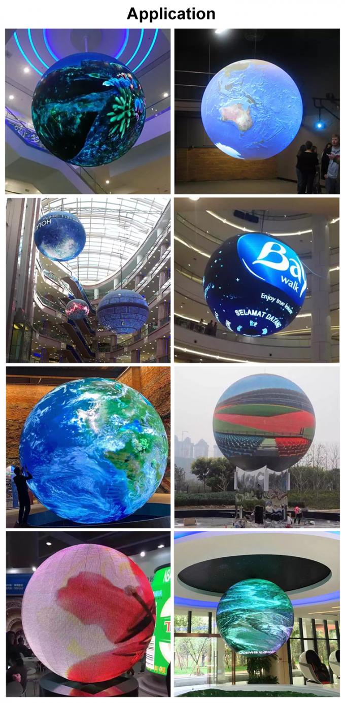 LED шарик и творческий круговой куб цилиндр изогнутый Rgb гибкий LED экран Внутренний P2 P3 P4 Круглый сферический светодиодный дисплей 2