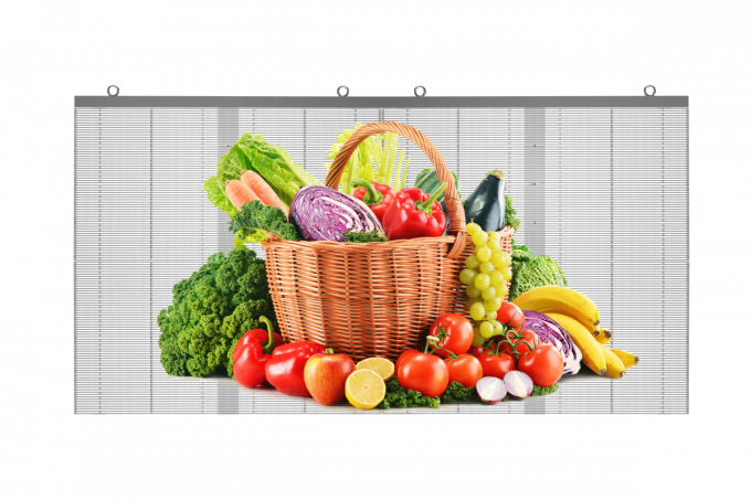 Внутренний прозрачный светодиодный дисплей P3.91сводный видеостенный стеклянный светодиодный сетчатый дисплей 3