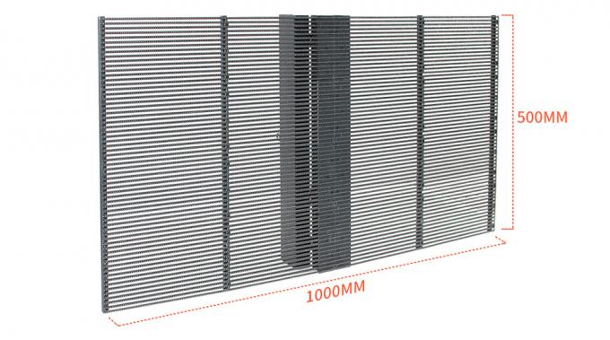 3.91-7.82mm Pixel Pitch Прозрачный светодиодный дисплей с 75% прозрачностью для расстояния просмотра 5-100 м 0