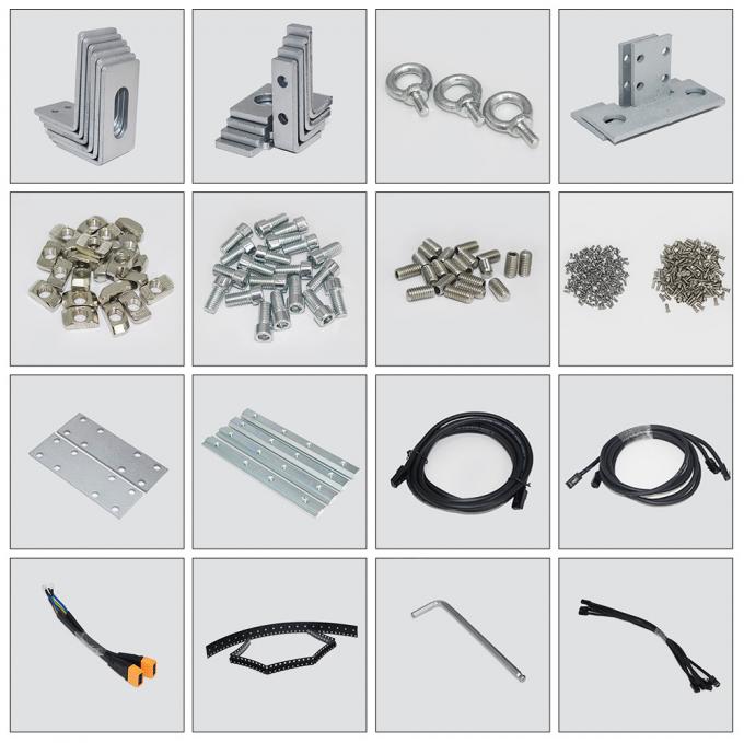 3.91-7.82mm Pixel Pitch Прозрачный светодиодный дисплей с 75% прозрачностью для расстояния просмотра 5-100 м 1