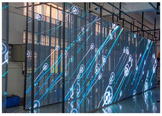 3.91-7.82mm Pixel Pitch Прозрачный светодиодный дисплей с 75% прозрачностью для расстояния просмотра 5-100 м 4