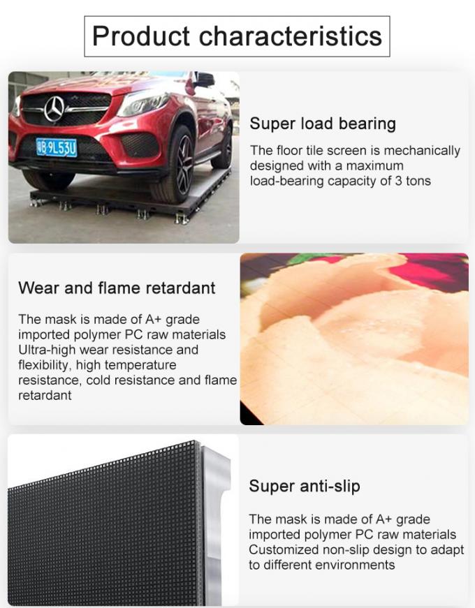 P3.91 Танцевальный двор Внутренний/внешний танцевальный двор Интерактивный светодиодный дисплей 0