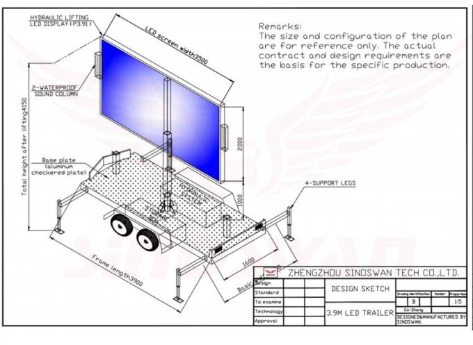 Наружный P4 светодиодный знак экрана трейлер солнечные панели рекламный трейлер HD LED дисплей 2