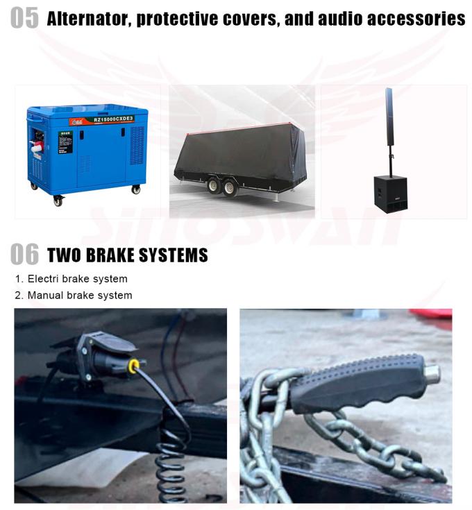 Наружный P4 светодиодный знак экрана трейлер солнечные панели рекламный трейлер HD LED дисплей 5
