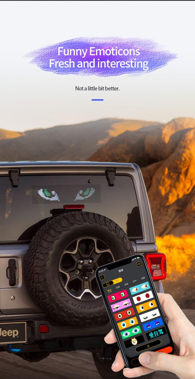 Автомобильный светодиодный дисплей 16 * 64 Программируемый USB 5V RGB анимация текста DIY прокрутка панель дистанционного управления Рекламный светодиодный экран 3