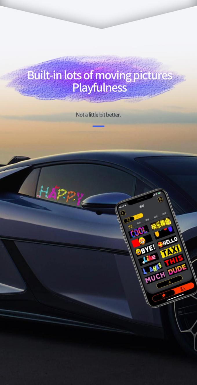 Автомобильный светодиодный дисплей 16 * 64 Программируемый USB 5V RGB анимация текста DIY прокрутка панель дистанционного управления Рекламный светодиодный экран 2