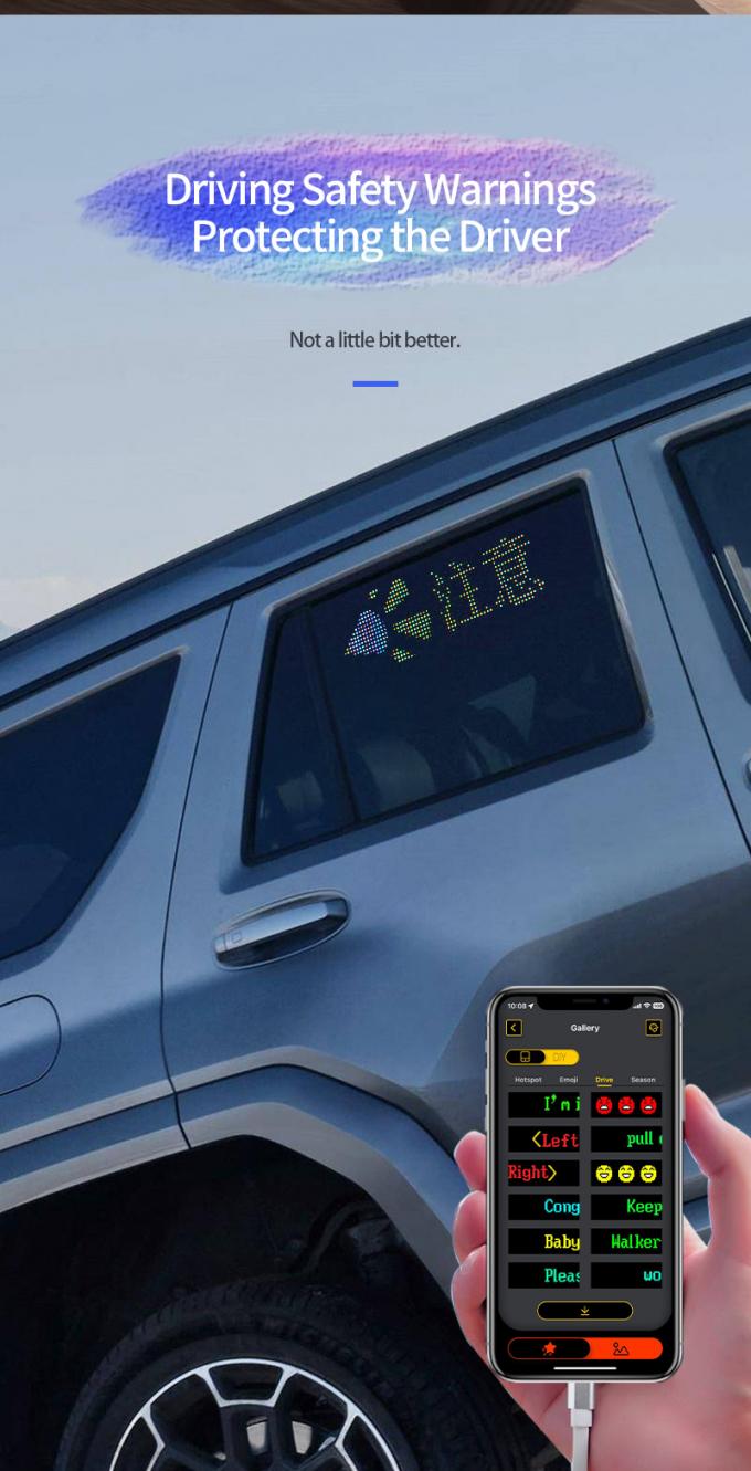 Автомобильный светодиодный дисплей 16 * 64 Программируемый USB 5V RGB анимация текста DIY прокрутка панель дистанционного управления Рекламный светодиодный экран 4