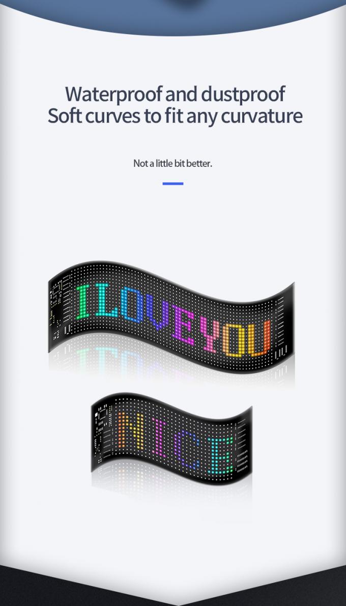 Автомобильный светодиодный дисплей 16 * 64 Программируемый USB 5V RGB анимация текста DIY прокрутка панель дистанционного управления Рекламный светодиодный экран 6