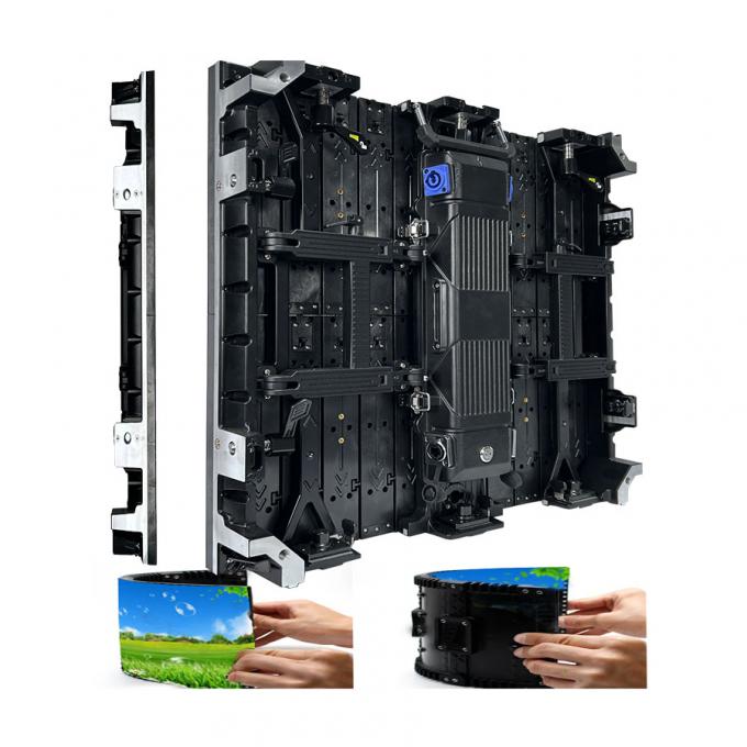 Изображение с изогнутым экраном в помещениях и на улицах с гибкой светодиодной видеостеной для аренды светодиодного экрана для выставок и сцены-P2.976 P3.91 P4.81 1