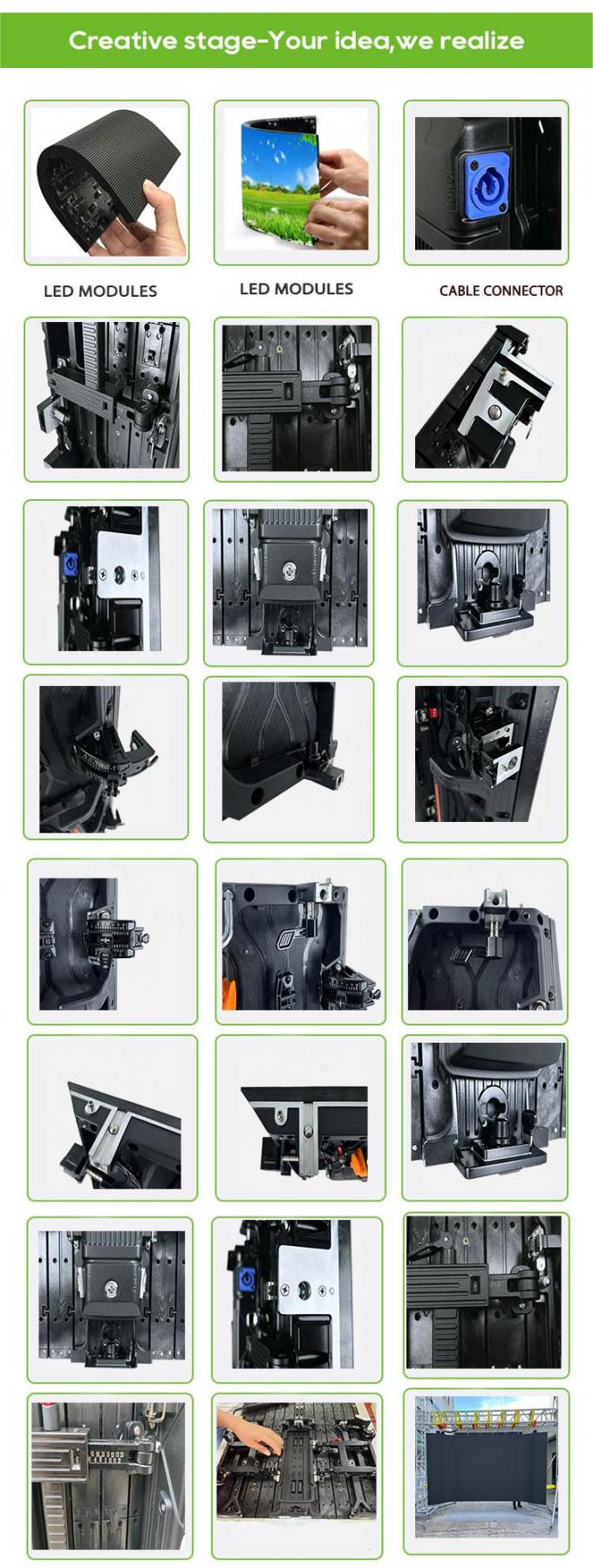 Изображение с изогнутым экраном в помещениях и на улицах с гибкой светодиодной видеостеной для аренды светодиодного экрана для выставок и сцены-P2.976 P3.91 P4.81 3