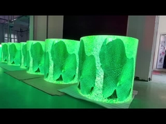 Силиндровый 3d Сфера подсвеченный экран панель Внутренний светодиодный гибкий мягкий модуль светодиодный видео шаровой экран