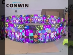 Настраиваемый мягкий светодиодный экран Телевизионный дисплей P3 Внутренний гибкий светодиодный панель Сексуальный экран Цена