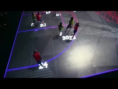 Полноцветный интерактивный цифровой танцевальный экранированный напольный плиточный экран